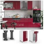 VICCO Schubunterschrank 40 cm Bordeaux Hochglanz K&uuml;chenschrank H&auml;ngeschrank