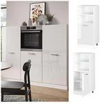 Vicco Backofenumbauschrank K&uuml;chenschrank K&uuml;chenzeile R-Line 60 cm Wei&szlig; kleine T&uuml;r
