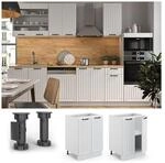 Vicco Unterschrank 60 cm FAME Line K&uuml;chenschrank K&uuml;chenzeile Landhaus Wei&szlig;
