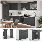 Vicco Schubunterschrank 80 cm FAME Line K&uuml;chenschrank K&uuml;chenzeile Landhaus