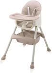 Baby Vivo Design 2in1 Kinderhochstuhl - Oscar in Pink