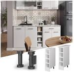 Vicco Regalunterschrank K&uuml;chenschrank K&uuml;chenzeile R-Line 20 cm Wei&szlig; F&auml;cher