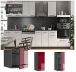 VICCO H&auml;ngeschrank 30 cm Bordeaux Hochglanz K&uuml;chenschrank Oberschrank K&uuml;chenzeile