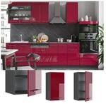 VICCO H&auml;ngeschrank 40 cm Bordeaux Hochglanz K&uuml;chenschrank H&auml;ngeschrank