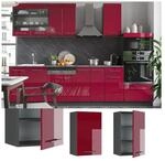 VICCO H&auml;ngeschrank 45 cm Bordeaux Hochglanz K&uuml;chenschrank H&auml;ngeschrank