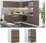 Vicco H&auml;ngeschrank K&uuml;chenschrank K&uuml;chenzeile R-Line 45 cm Wei&szlig; Edelgrau T&uuml;r