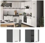 Vicco Eckh&auml;ngeschrank 57 cm Anthrazit K&uuml;chenschrank H&auml;ngeschrank K&uuml;chenzeile