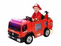 Kinder-Elektro-Feuerwehrauto SX1818, Spritze, Sirene, Blaulicht, 70 Watt,