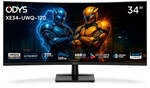 ODYS XE34-UWQ-120 Curved Gaming Monitor, 34 Zoll (86 cm), UWQHD, 120 Hz, 1 ms, HDR,