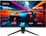 ODYS Q27-X Curved Gaming Monitor, 27 Zoll (69 cm), WQHD, 180 Hz, 1 ms, 125% sRGB, HDR
