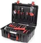 Wiha Werkzeugkoffer Basic Set L mechanic mit Handwerkzeugen und Polypropylen