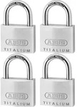Abus Vorhangschloss TITALIUM - 4er Pack - 64TI/40 Quad-Pack B/SB - 56960