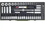 Proxxon Super-Kompaktsatz 23112 mit 3/8''-Ratsche, 65-teilig - 1/2"
