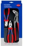 Knipex Zangenset - Wasserpumpenzange Kombizange Seitenschneider - 002009V01