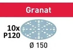 Festool Schleifscheibe Granat STF D150/48 P120 GR/10 - 575157 - 10 St&uuml;ck