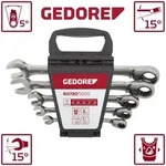 Gedore Red Maul-Ringratschenschl&uuml;ssel Satz - umschaltbar - 5teilig - R07205005