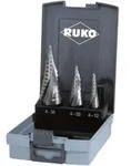 Ruko Stufenbohrer-Satz - 3-teilig - HSS - Gr&ouml;&szlig;en 0/9, 1, 2 - 101026RO