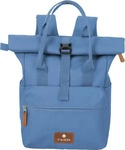 travelite BASICS Short Handle Rollup Backpack Denim Blau
