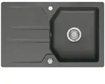 Systemceram Solva 80 - Keramik Einbausp&uuml;le mit 5 Jahre Garantie, Schiefer,...