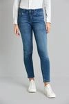 5-Pocket-Jeans mit verk&uuml;rztem Bein in marine