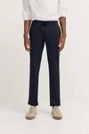 Chino in sportlicher Passform in marine
