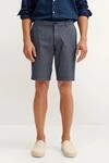 Sommer-Bermuda mit Eingrifftaschen und legerer Passform in marine