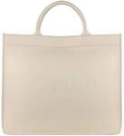 Handtasche mit bugatti Schriftzug in beige
