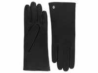 Handschuhe Hamburg Damen Leder Wollfutter Größe 6,5 Black