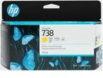 Original HP 738 Tintenpatrone gelb