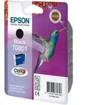 Original Epson C13T08014011 / T0801 Tintenpatrone schwarz