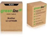greenline ersetzt Brother LC-127 XL BK Tintenpatrone, schwarz