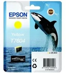 Original Epson C13T76044010 / T7604 Tintenpatrone gelb