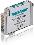 Kompatibel zu Epson C13T07124011 / T0712 Tintenpatrone, cyan