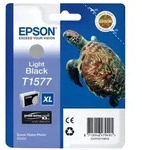 Original Epson C13T15774010 / T1577 Tintenpatrone schwarz hell