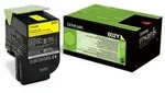 Original Lexmark 80C20Y0 / 802Y Toner gelb
