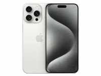 Apple iPhone 15 Pro Max 256 GB - Titan Weiß (Zustand: Neuwertig)