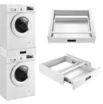 Verbindungsrahmen f&uuml;r Waschmaschine/Trockner mit Schublade [en.casa]