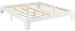 Holzbett Raisio 140x200 cm mit Lattenrost Wei&szlig; en.casa