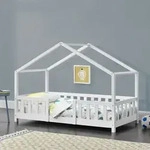 Kinderbett Treviolo 80x160 cm Wei&szlig; [en.casa]