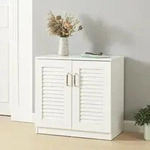Schuhschrank L&oslash;ten 63x36x62 cm Wei&szlig; [en.casa]