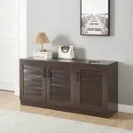 Schuhschrank L&oslash;ten 125x36x62 cm Wenge [en.casa]