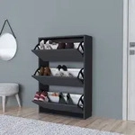 Schuhschrank Aurskog 110x73,5x24cm Anthrazit [en.casa]