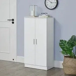 Schuhschrank Notribontaa 108x55x35 cm Wei&szlig; [en.casa]
