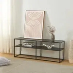 Fernsehtisch Solund 120x30x46cm Schwarz [en.casa]