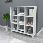 Standregal Svedala 88x88x20 cm Wei&szlig; [en.casa]