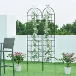 Rankgitter Barrea 2er Set 180x50 cm [casa.pro]