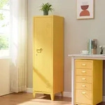 Einzelspind Kurikka 137x38x38 cm Gelb [en.casa]