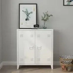 Metallschrank Orip&auml;&auml; 90x80x33 cm Wei&szlig; [en.casa]