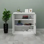 Aktenschrank Molise 90x40x90cm Stahl Lichtgrau [en.casa]