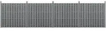 WPC Gartenzaun Langero 185x747 cm Grau neu.holz